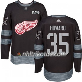 Detroit Red Wings Trikot Jimmy Howard 35 1917-2017 100th Anniversary Adidas Schwarz Authentic - Herren